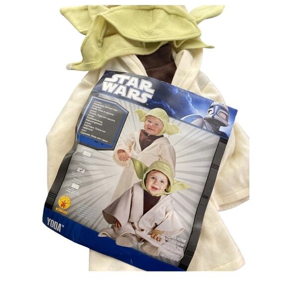 Baby Yoda Costume Infant Size 6-12 months Star Wars Halloween New Rubies - Picture 2 of 3